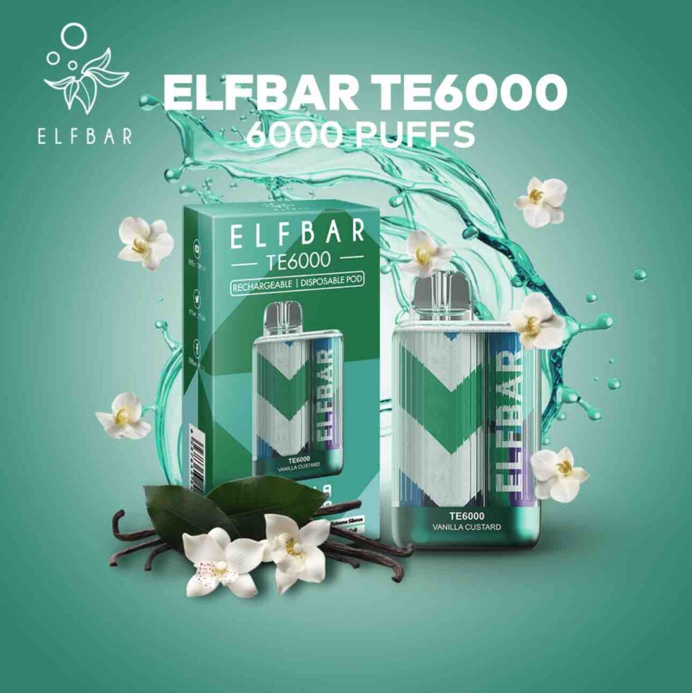 Shop the EBDesign Elf Bar TE6000 Disposable, offering a 10.3mL prefilled capacity, 4% nicotine strength, and delivers a whopping 6000 puffs of decadent