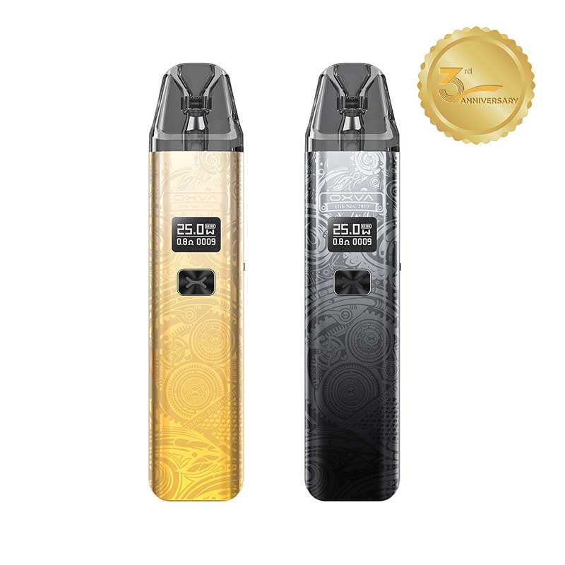 Check out the vape collection by OXVA, featuring high-quality starter kits and pod systems, some of which are the smallest 18650 in the market. The Oxva Xlim V2 Pod Vape Kit is a fantastic starter pod kit device, designed to deliver extreme flavour; featuring a 900 mAh internal battery, a mini screen
