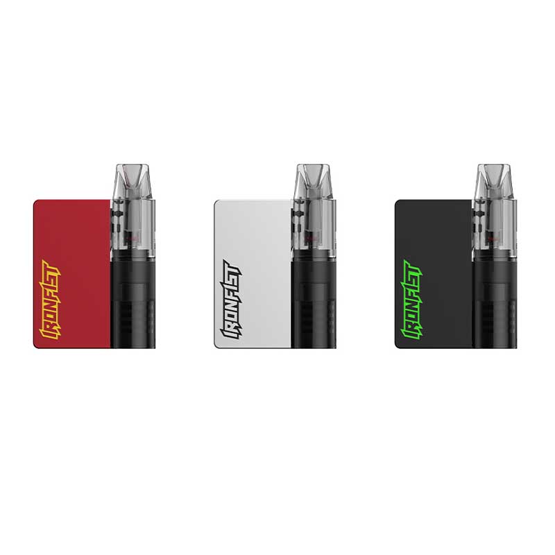 The Uwell Caliburn & Ironfist L Pod System is a box-shaped pod vaping device featuring the classic side-by-side design, awakes vapers' memories of the SBS box