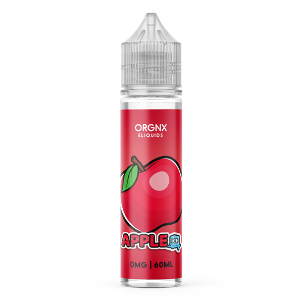 Apple Ice by ORGNX eLiquids is the iced variant of their carefully balanced apple flavor, capturing the essence of freshly juiced apples,Apple Ice by ORGNX E-Liquids - A serious apple candy flavor with overwhelming pleasantness and matched with the fulfillment of ice mint.