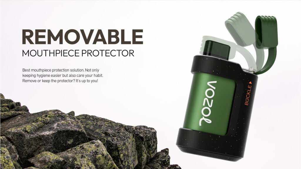 The Vozol Gear 7000 Kit features a 500mAh battery and comes pre-filled with a 15ml nicotine salt e-liquid.