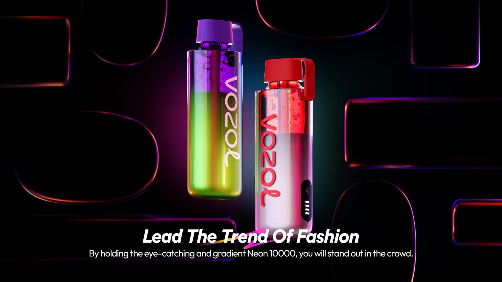 Vozol Neon 10000 Vape Disposable: 5% salt nicotine concentration; 10mL of e-liquid; 10000 puffs per device; 500 mAh; Smart Display. Dive into an extraordinary