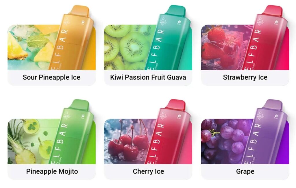 The Elf Bar AF5000 range offers a diverse assortment of mouth-watering flavours, varying from cool and frosty menthols to sweet and sugary desserts